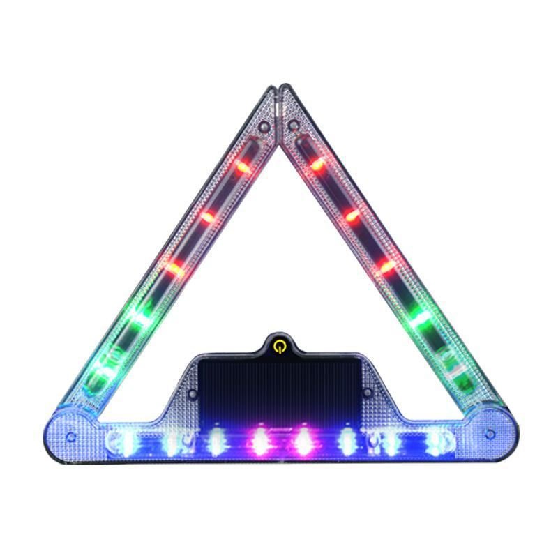 Solar Wireless Foldable Triangle Car signal Alarm LED Emergency Vehicle Lighting Light Bars, Car Accessories Lights